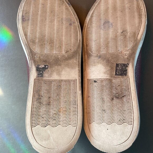 Collegium Men's Leather Sneakers – Burgundy – Size US 8.5 / EU 42 - Picture 8 of 8